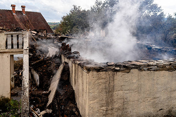Professional Fire Damage Removal technician working in Pine City, MN